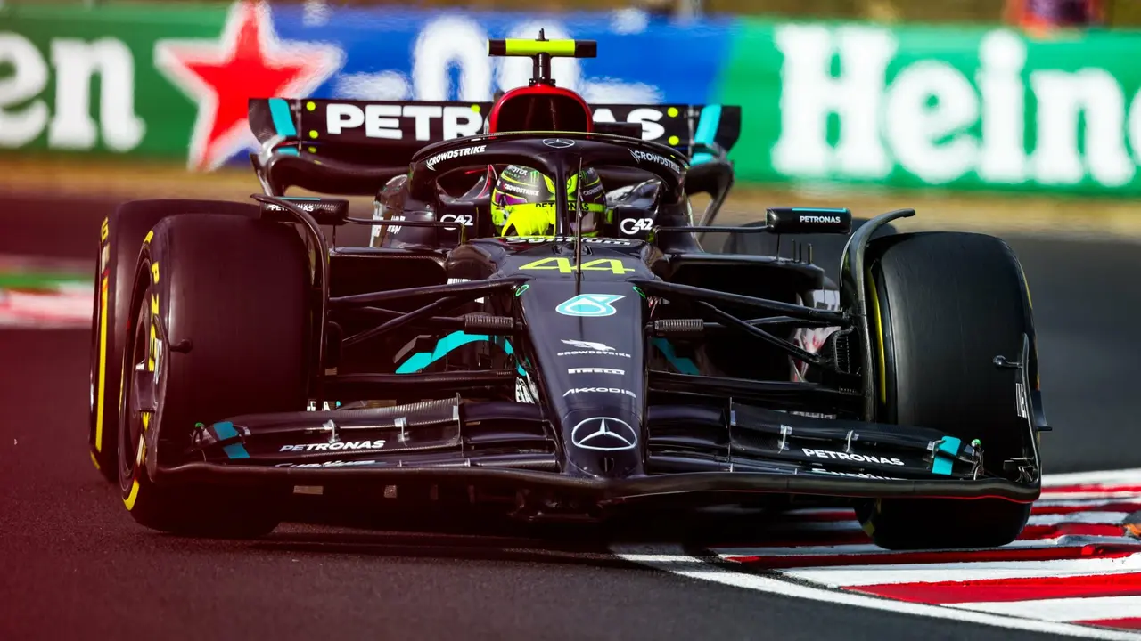 Lewis Hamilton en la clasificación del Gran Premio de Hungría 2023 | Fuente: Mercedes AMG F1 Team