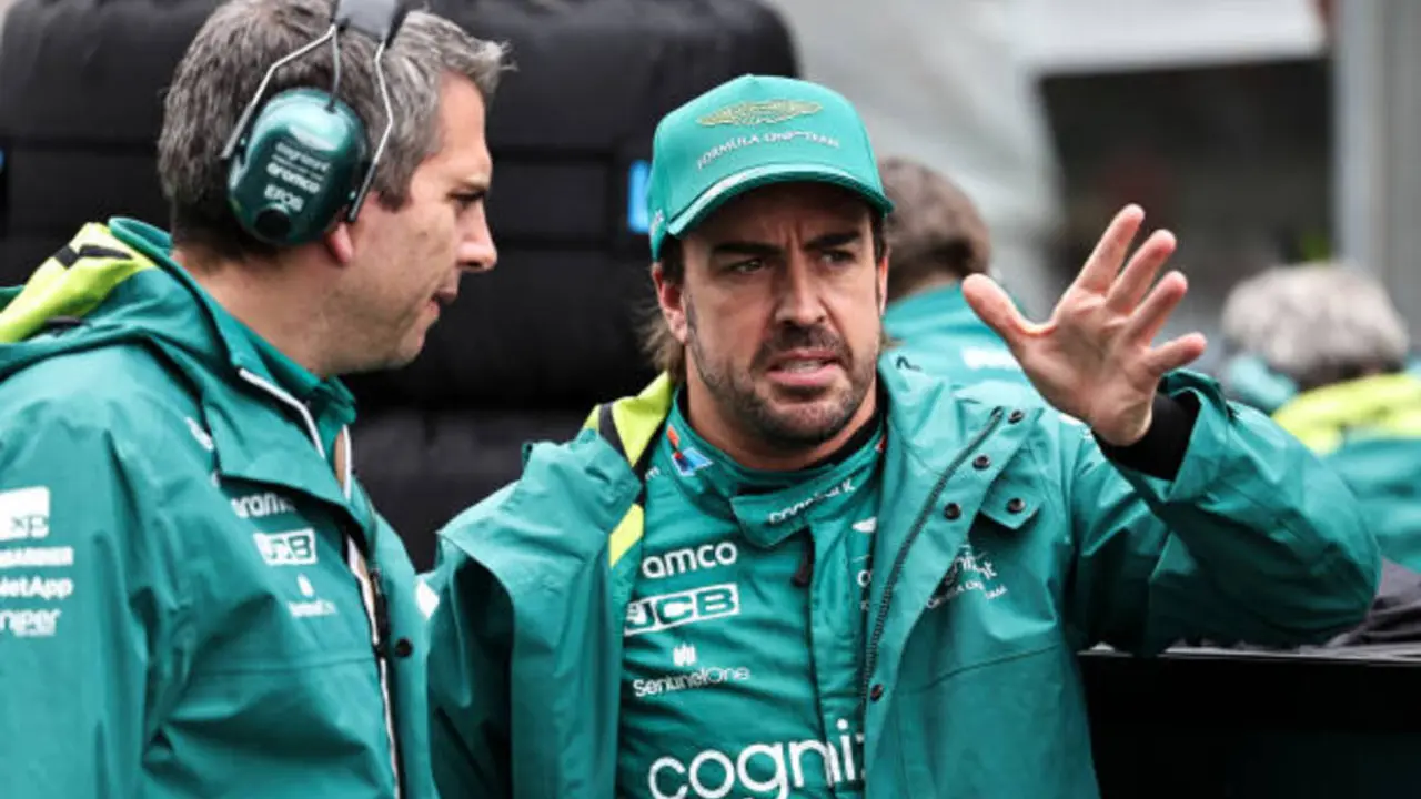 Fernando Alonso en el Gran Premio de Bélgica 2023 | Fuente: Getty Images