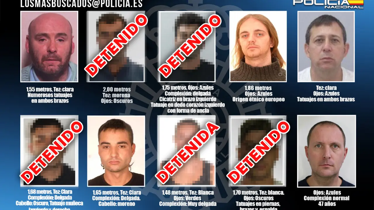 Fugitivos más buscados