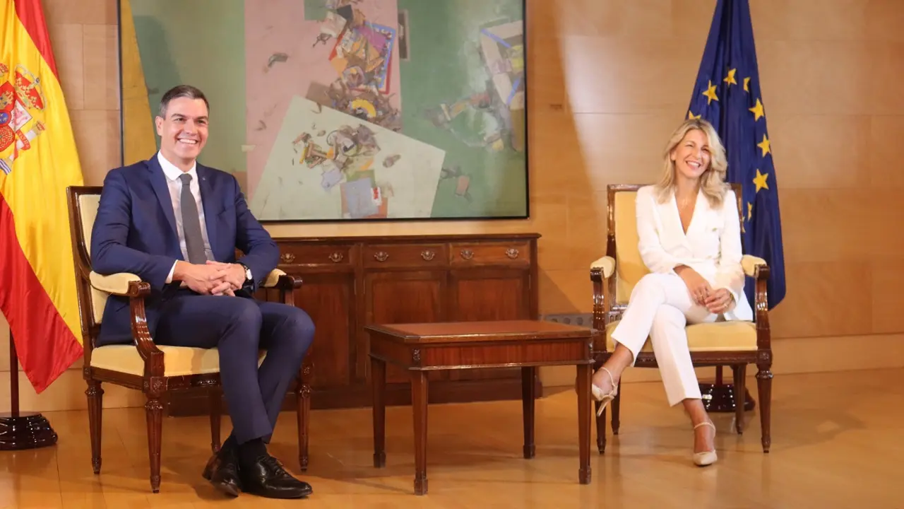 Pedro Sánchez y Yolanda Díaz / Imagen PSOE