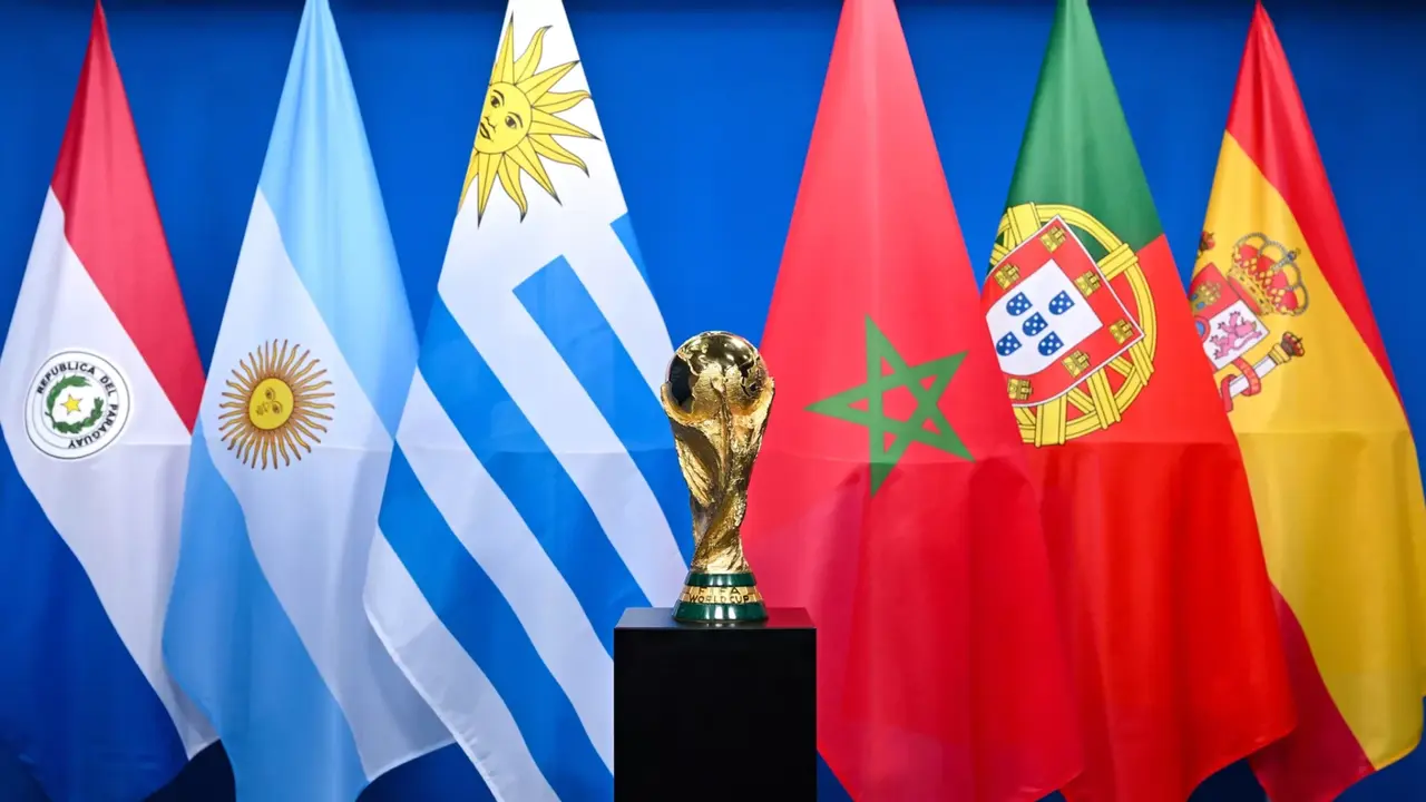 Banderas de los países que acogerán el Mundial 2030 | Fuente: FIFA
