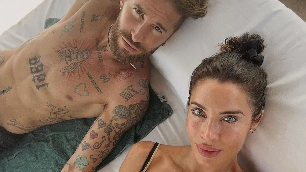 Sergio Ramos y Pilar Rubio en una imagen en redes sociales - Instagram @pilarrubio