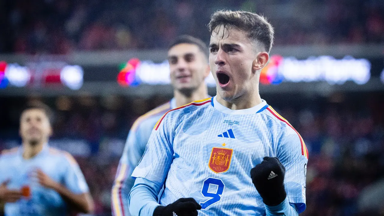 Gavi le da a España el gol de la victoria contra Noruega | Fuente: @SEFutbol