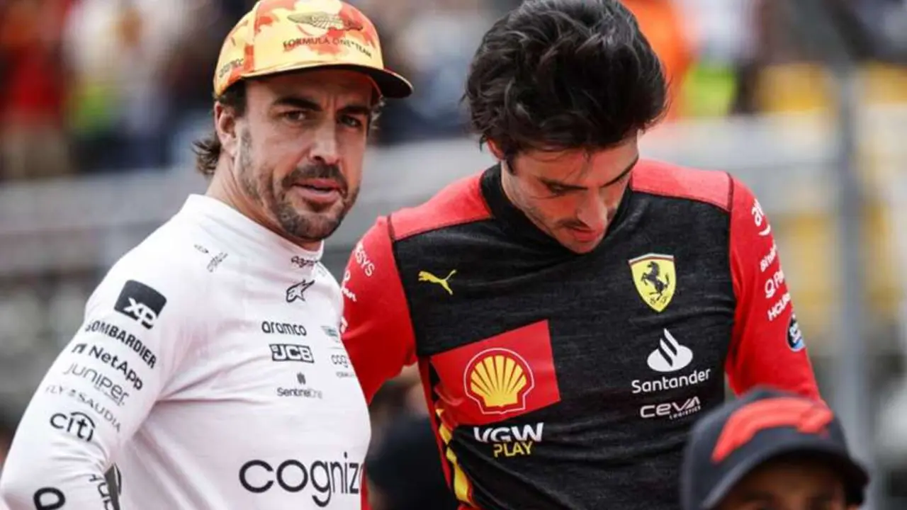 Fernando Alonso y Carlos Sainz | Fuente: DAZN