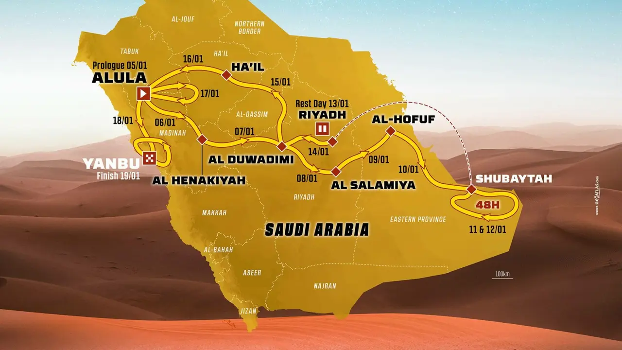 Recorrido del Dakar 2024 | Fuente: Dakar