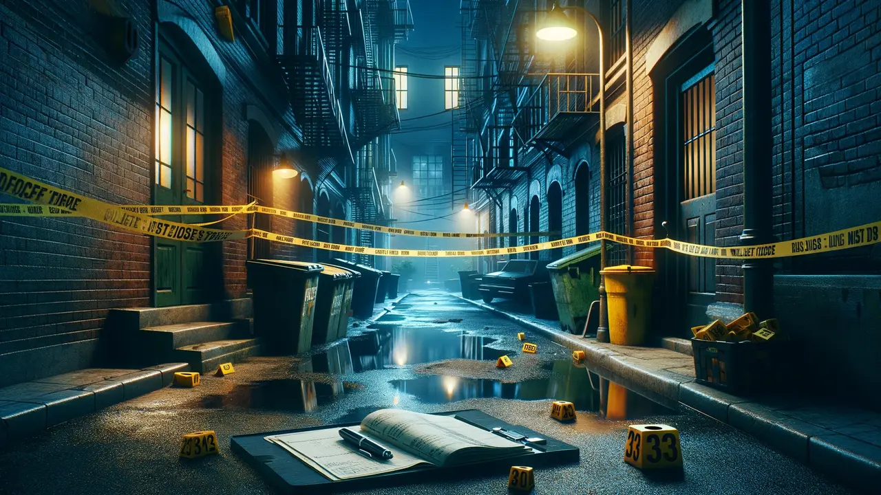 Escena crimen / DALL-E