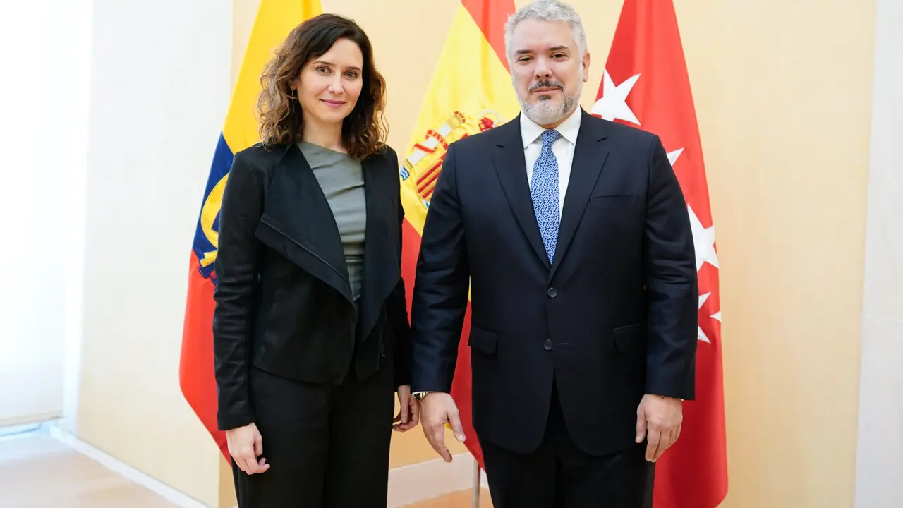 Isabel Díaz Ayuso junto a Iván Duque