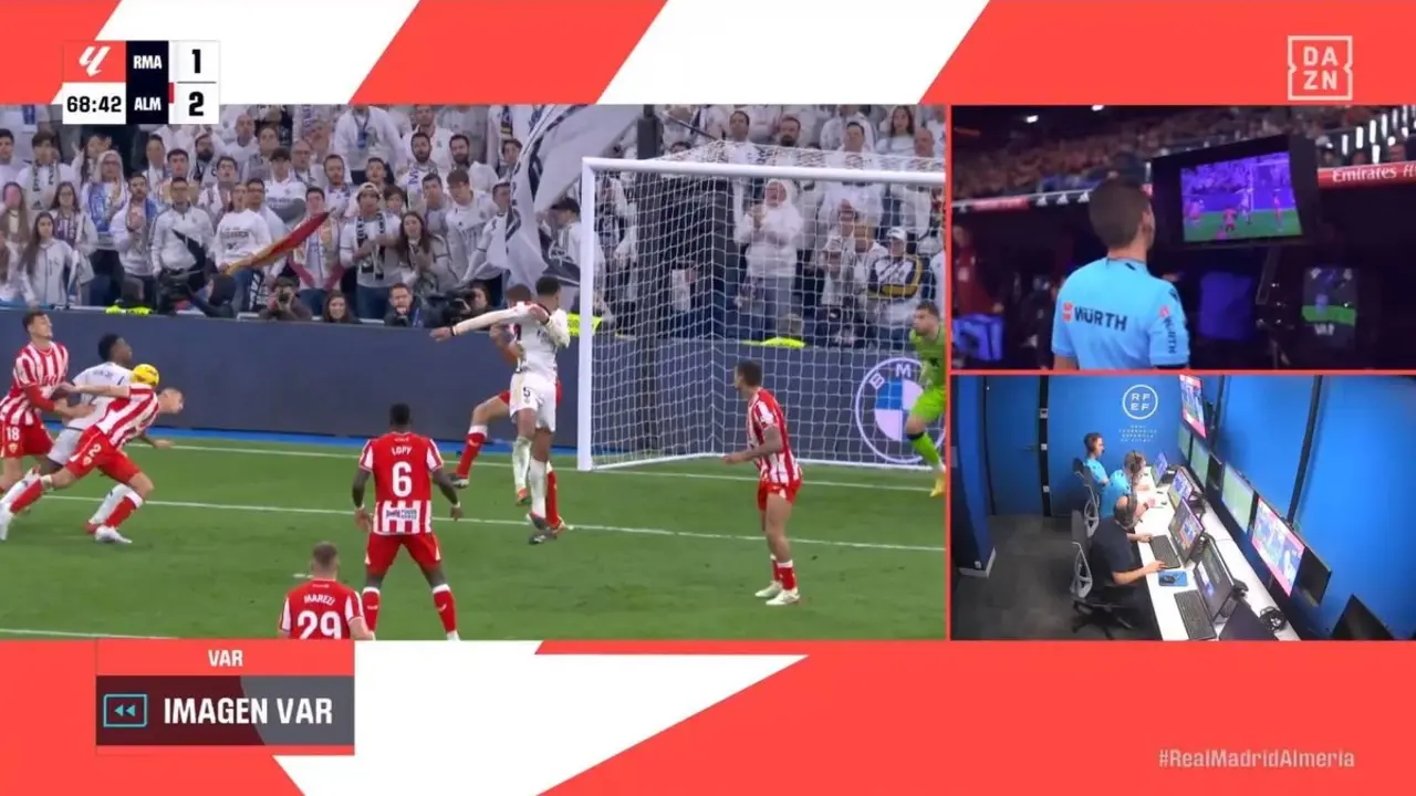 Real Madrid - Almería | Fuente: Dazn