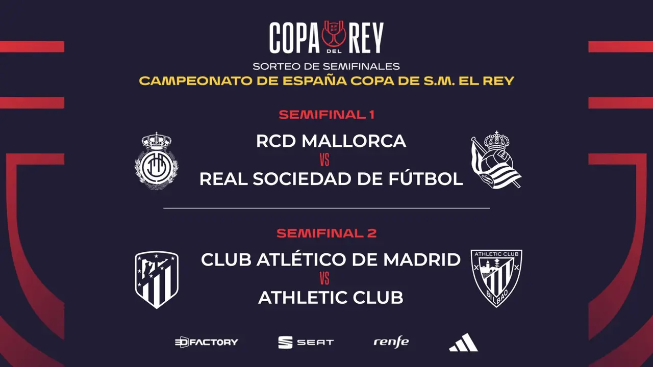Cuadro de semifinales de la Copa del Rey | Fuente: RFEF
