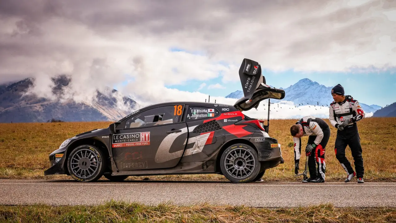 Takamoto Katsuta en Monte-Carlo, 1º ronda del WRC 2024