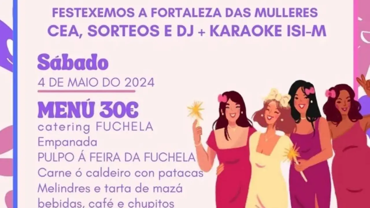 Cena para mujeres | Fuente: FEMUPO