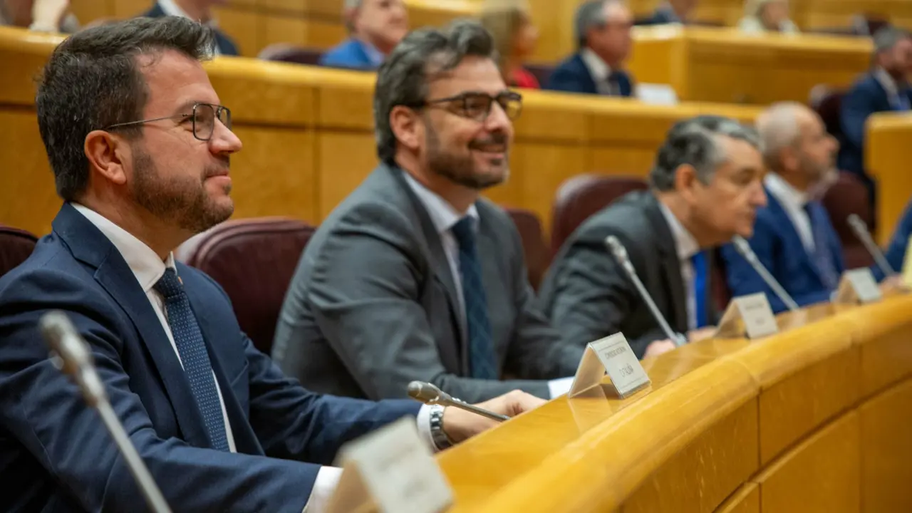 Pere Aragonès en el Senado | Fuente: @Senadoesp
