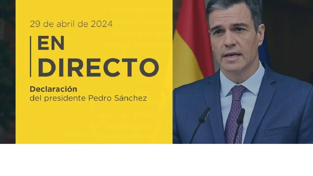 Declaración Pedro Sánchez / La Moncloa