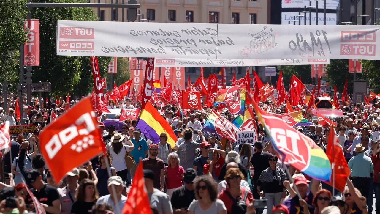 Manifestación Día del Trabajador | Fuente: Getty Images