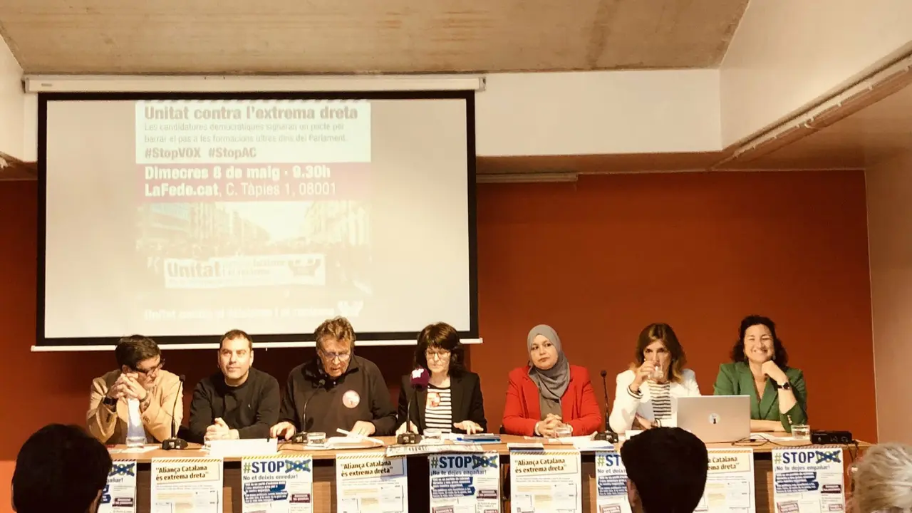 Rueda de prensa del pacto | Fuente: @UCFRcat