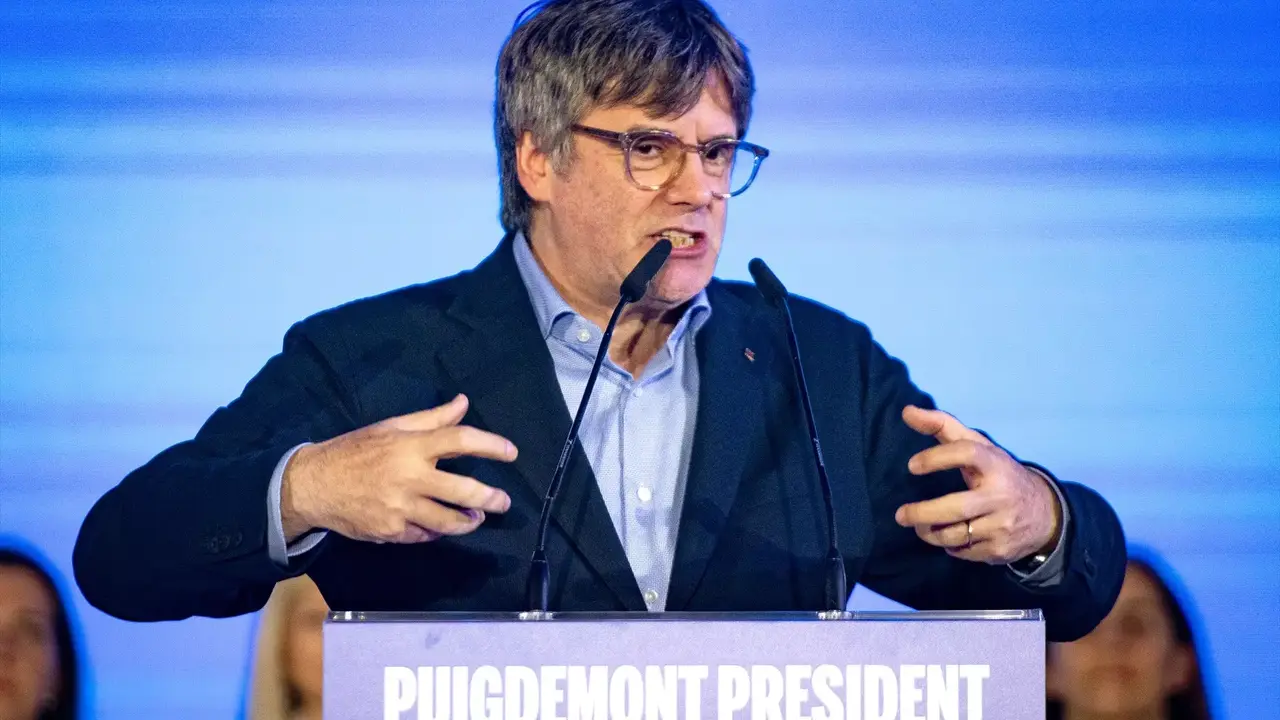 Carles Puigdemont en un mitin | Fuente: Getty Images