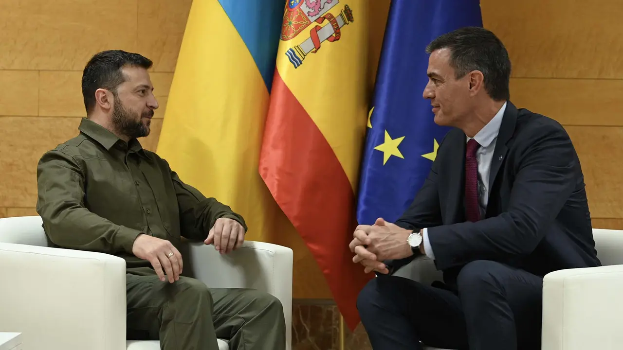 Zelenski y Sánchez | Fuente: Moncloa