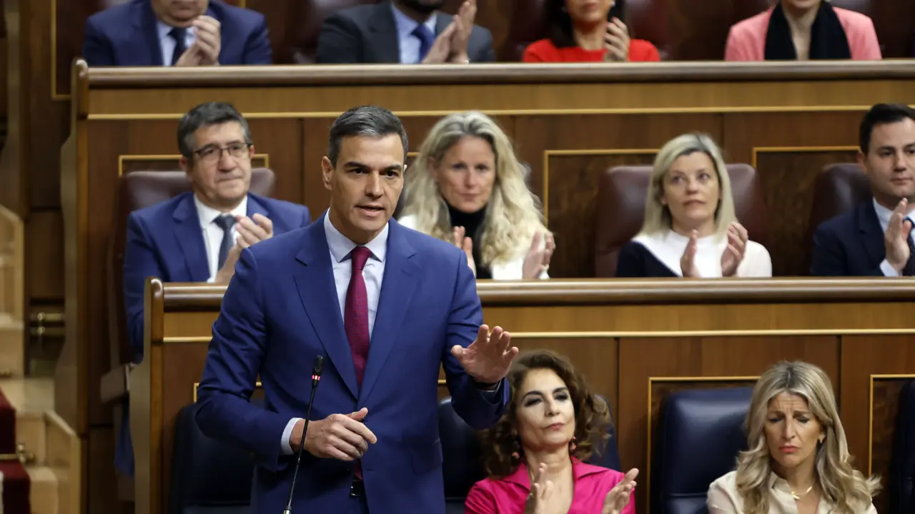 Pedro Sánchez en el Congreso de los Diputados | Fuente: Moncloa