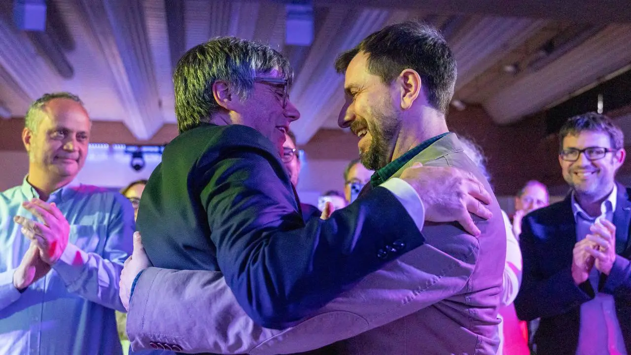 Carles Puigdemont y Toni Comin | Fuente: @toni_comin