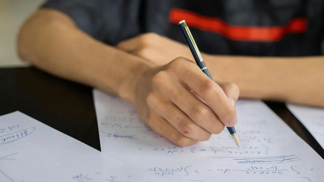 Alumno haciendo un examen | Fuente: Pexels