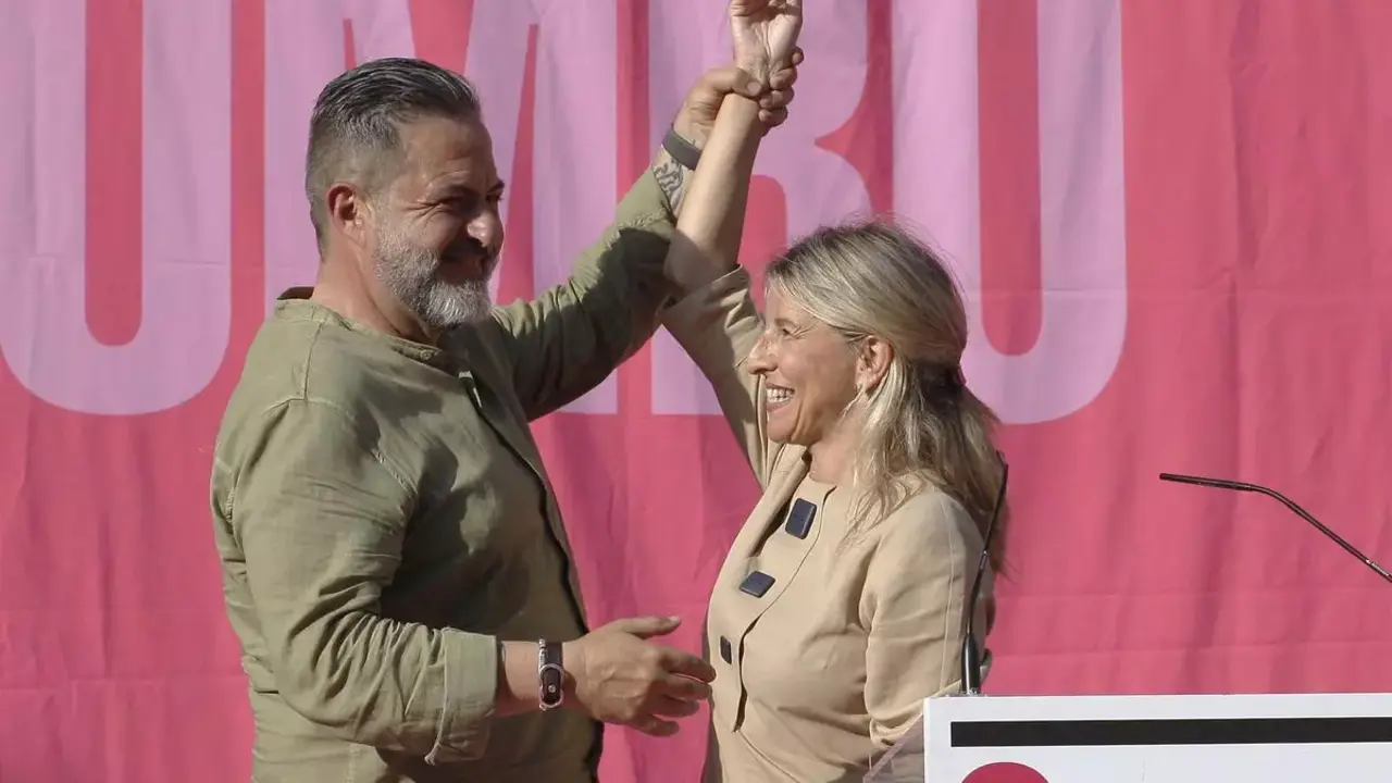 Manu Pineda y Yolanda Díaz | Fuente: Getty Images