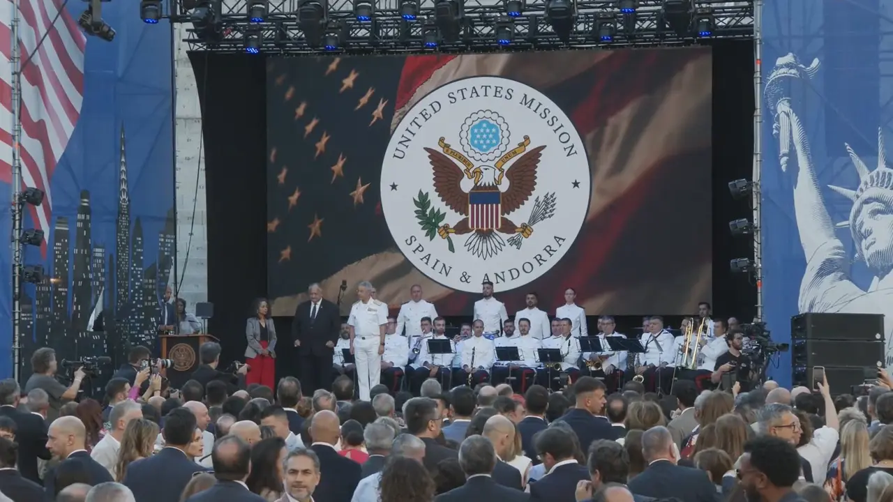 Imagen de la fiesta del 4 de julio de USA celebrada en Madrid