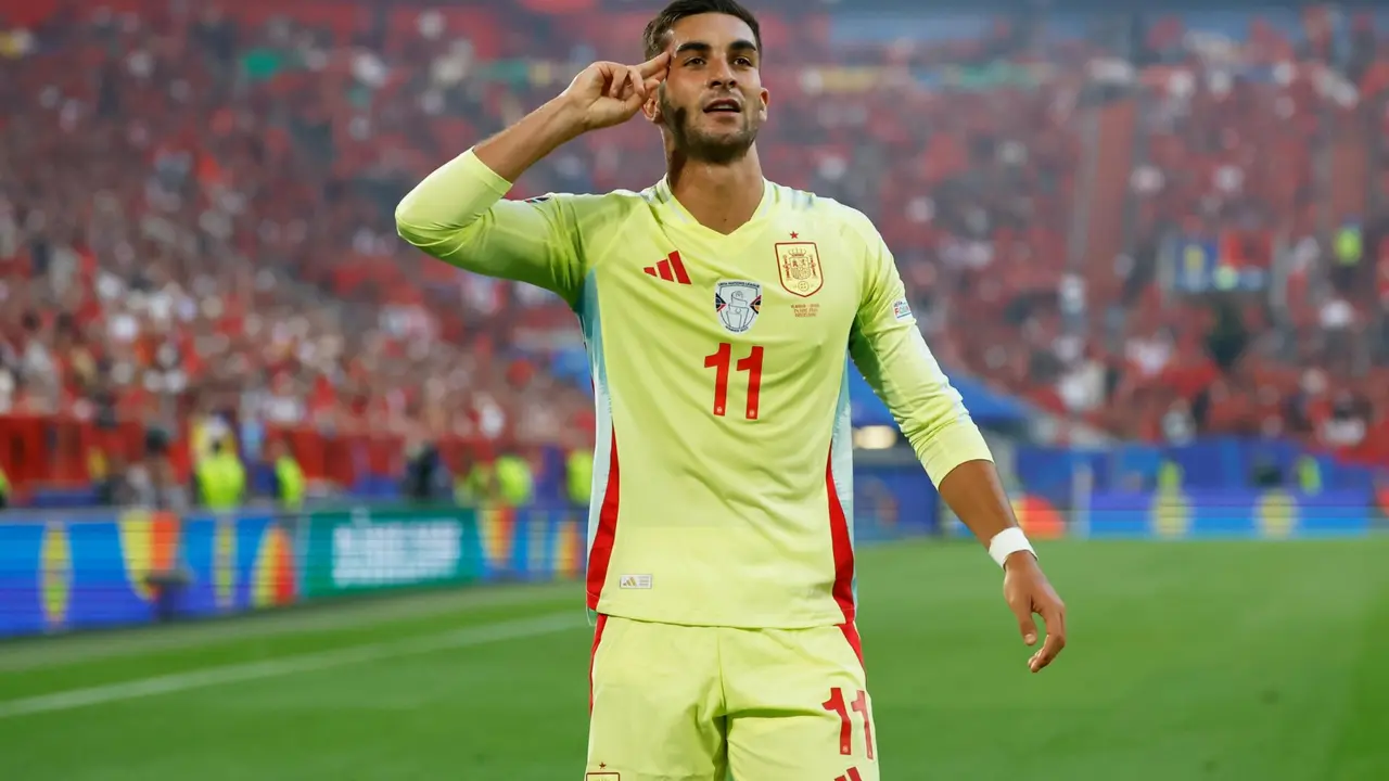 Ferran Torres en el Albania-España | Fuente: Selección Española