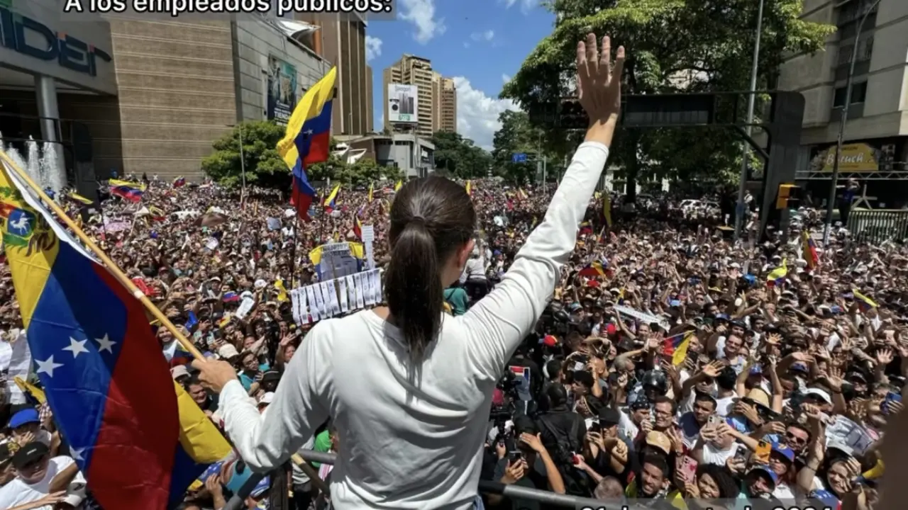 Mensaje de María Corina Machado a través de su cuenta en Instagram (@mariacorinamachado)