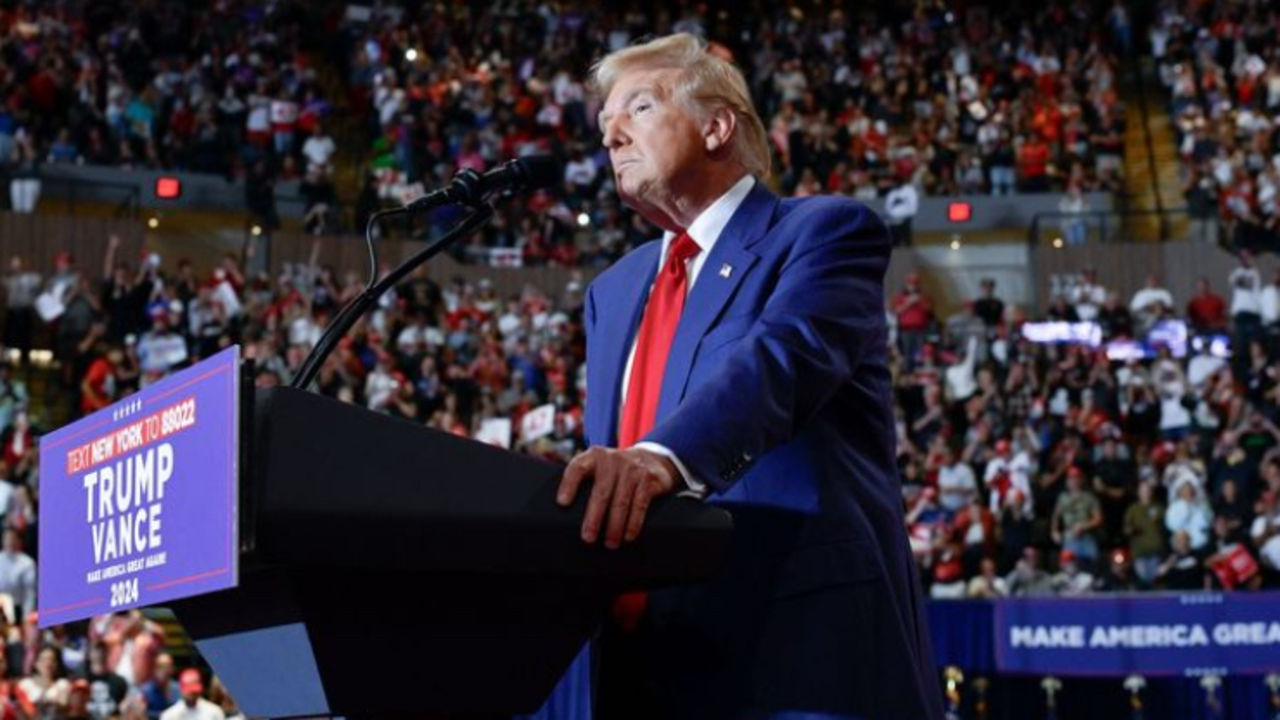 Mítin en Nueva York del ex-presidente y candidato republicano, Donald J. Trump, compartido en su cuenta de Instagram.