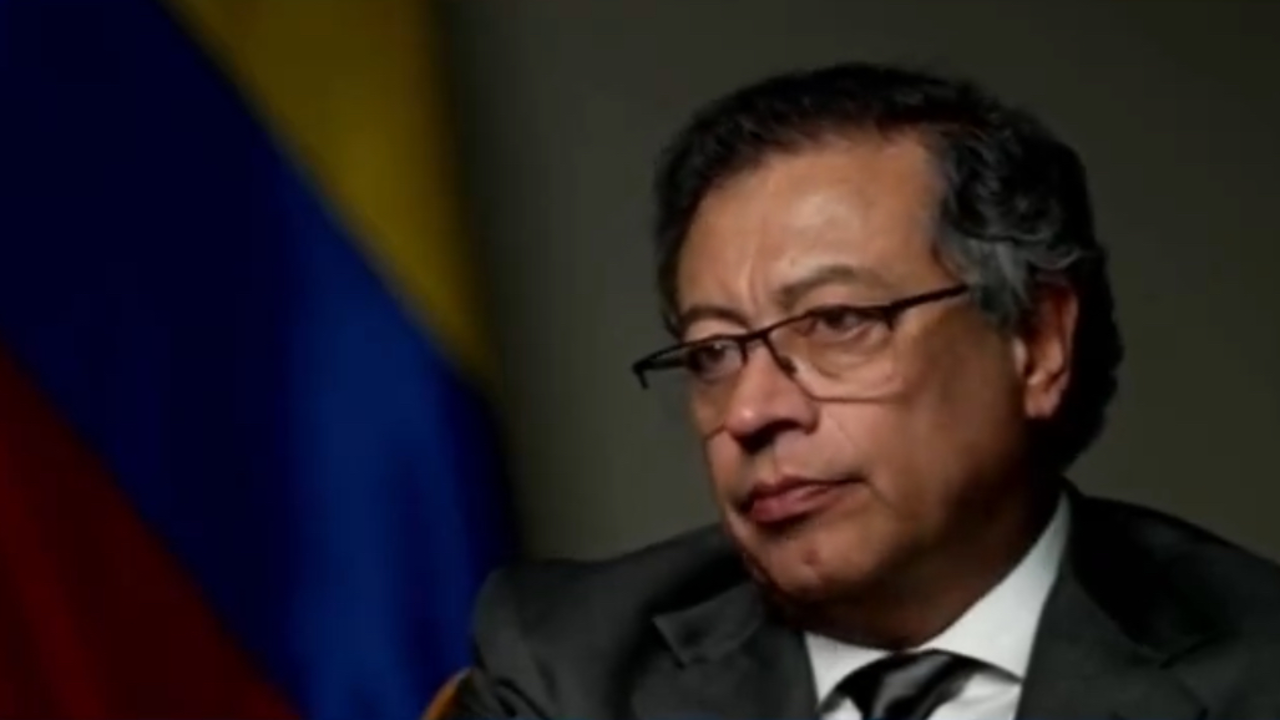 Presidente de Colombia, Gustavo Petro, durante entrevista para el medio CNN.