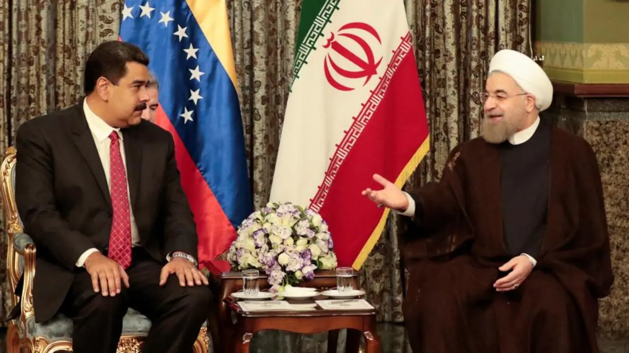 Presidente de Venezuela, Nicolás Maduro, reunido con el Presidente de Irán, Hassan Rouhani en la ciudad iraní de Tehran en 2016.