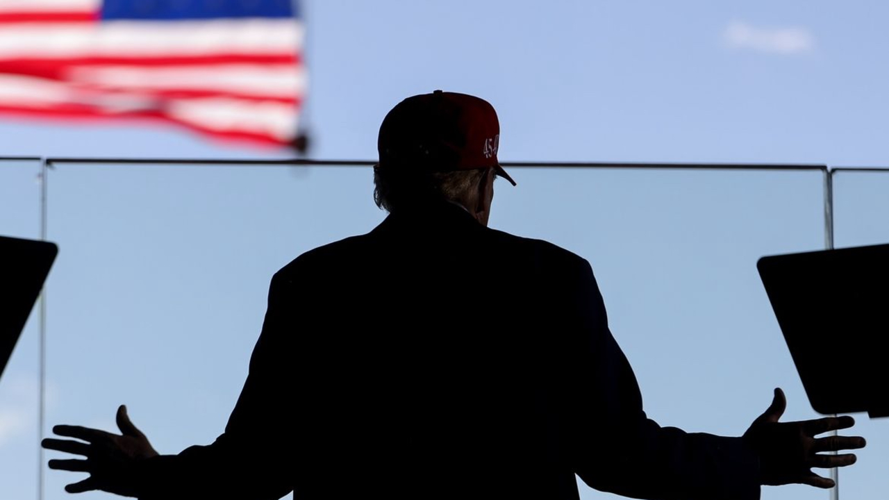 Donald Trump, candidato del partido republicano, durante un mítin en Wisconsin, Estados Unidos.