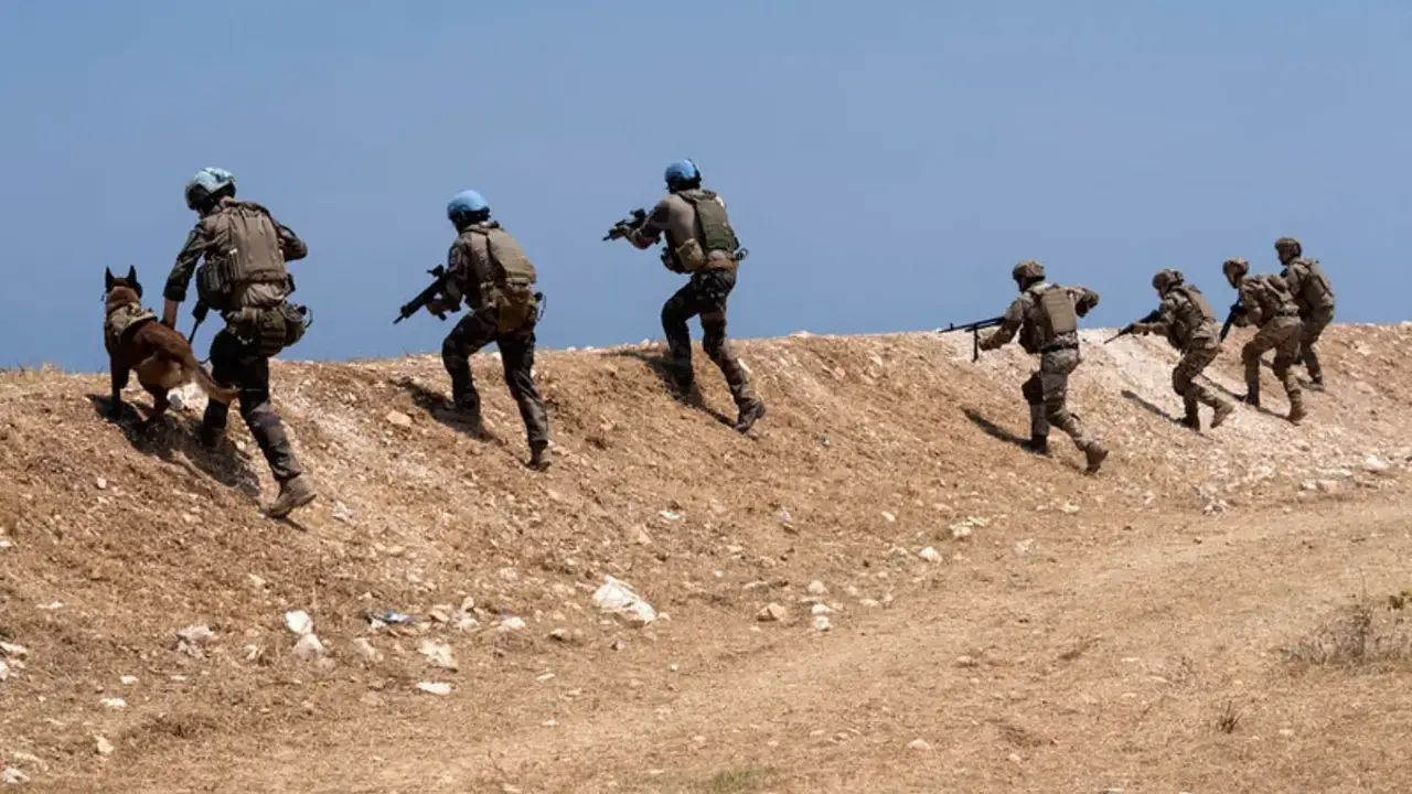 Foto de archivos de cascos azules de UNIFIL durante un ejercicio. (Foto: UNIFIL).