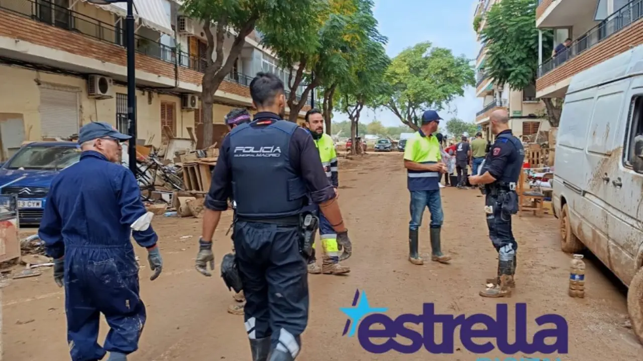 En las zonas afectadas por la DANA hay 181 agentes de la Policía Municipal de Madrid.