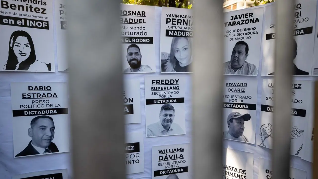 Manifestaciones que demandan la libertad de los presos políticos en Venezuela, 2024.