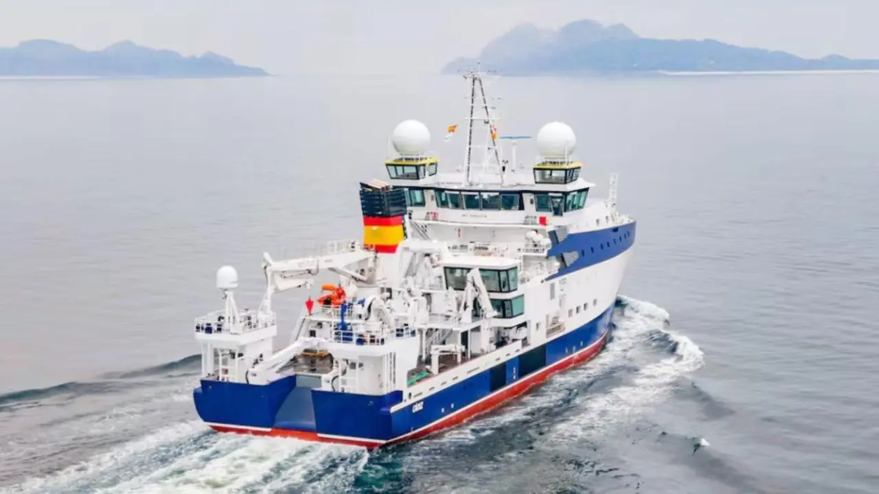 El nuevo buque oceanográfico cuenta con cerca de 1.000 metros cuadrados de laboratorios y espacios para el trabajo científico. (Foto: Ministerio de Ciencia).