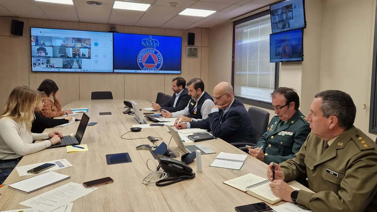 La reunión se ha celebrado este miércoles en la sede de la Dirección General de Protección Civil y Emergencias. (Foto: DGPC).
