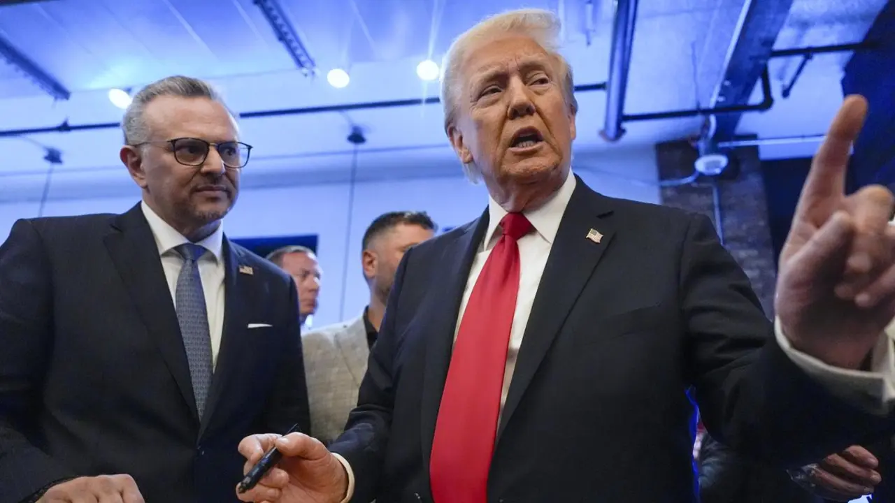 Massad Boulos, empresario libanés-estadounidense y Donald Trump, presidente electo de EE.UU.