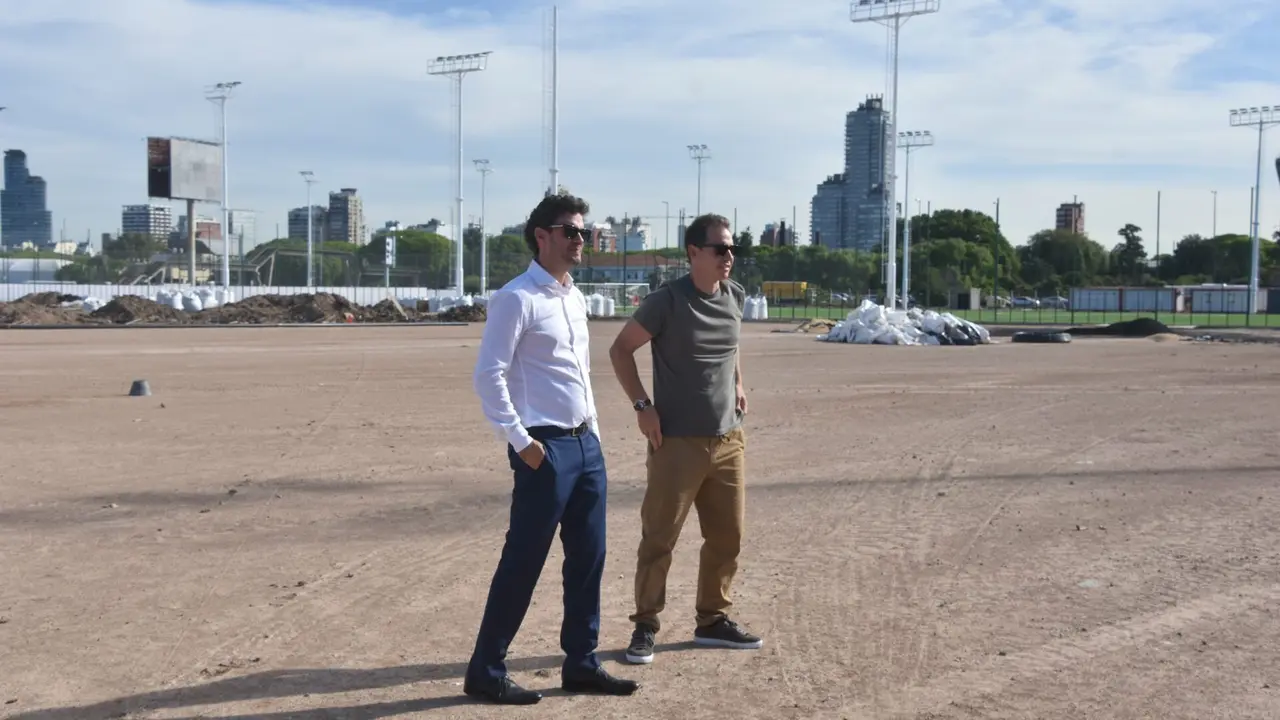 Jorge Brito y Mariano Taratuty (obras e infraestructuras) Fuente: River Plate/ X