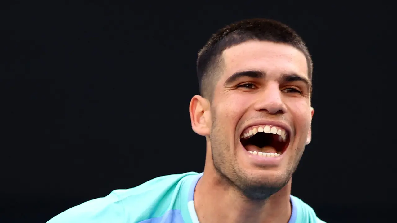 Alcaraz se prepara para conseguir su quinto Grand Slam. Fuente: Australia Open/ X