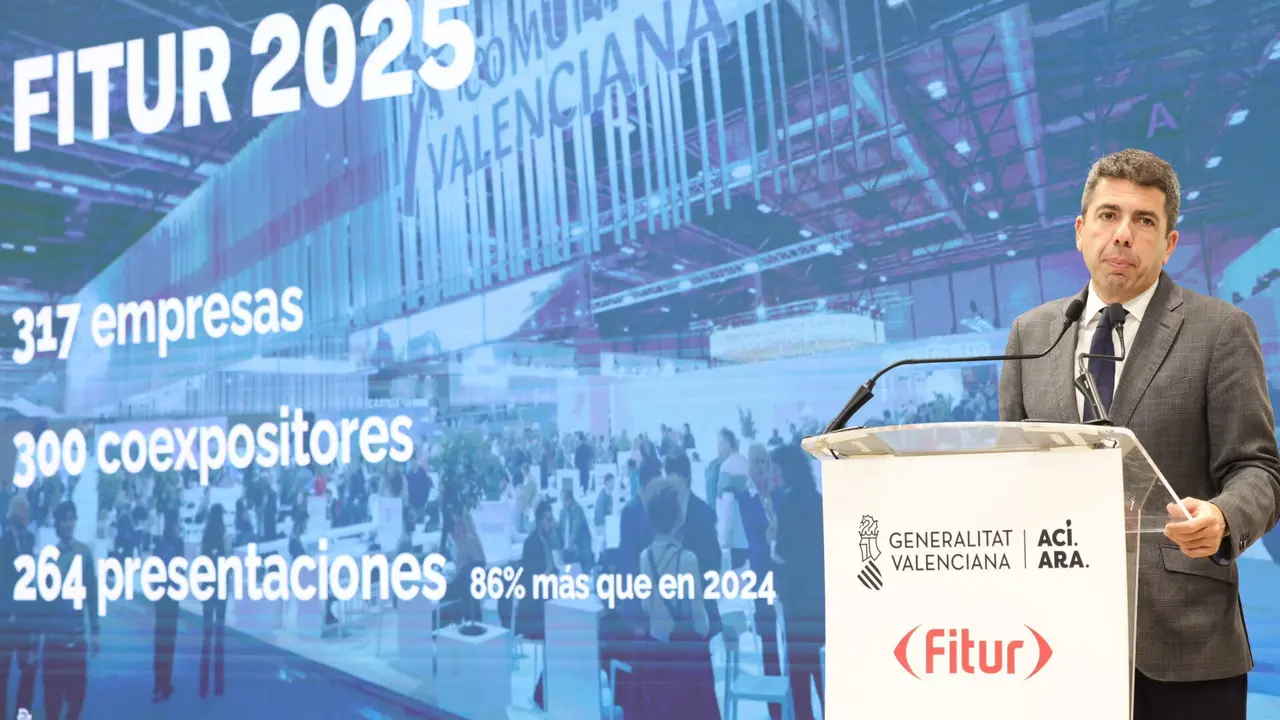 Carlos Mazón en Fitur. Imagen: Generalitat Valenciana