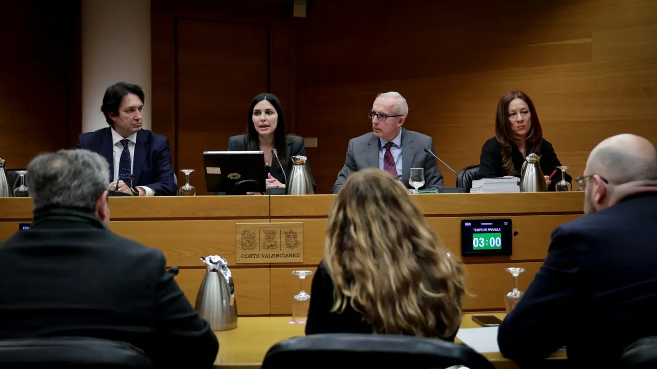 Sesión de constitución de la comisión. Imagen: Corts Valencianes