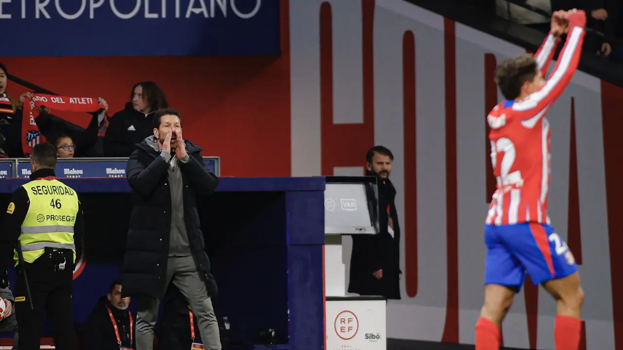Primer doblete de Giuliano con la camiseta rojiblanca. Fuente: Atlético de Madrid/ X