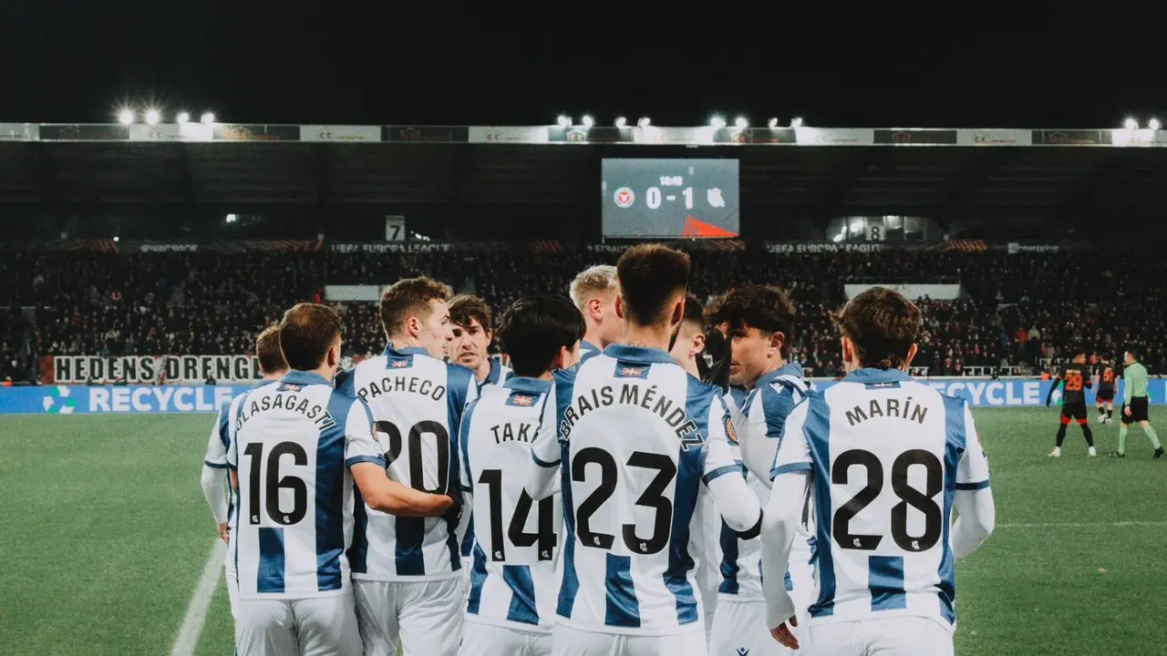 En caso de pasar, a la Real le espera Manchester United o Tottenham. Fuente: Real Sociedad/ X