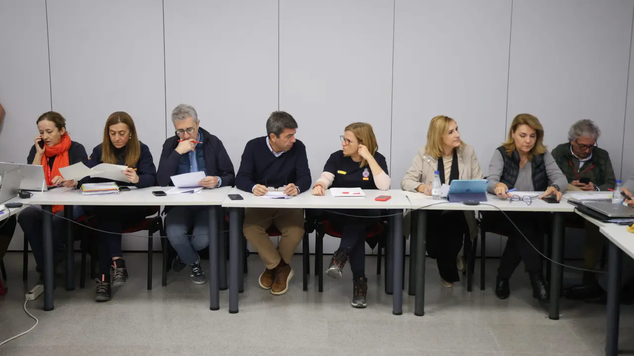 El Cecopi reunido el 13 de noviembre de 2024. Imagen: Generalitat Valenciana