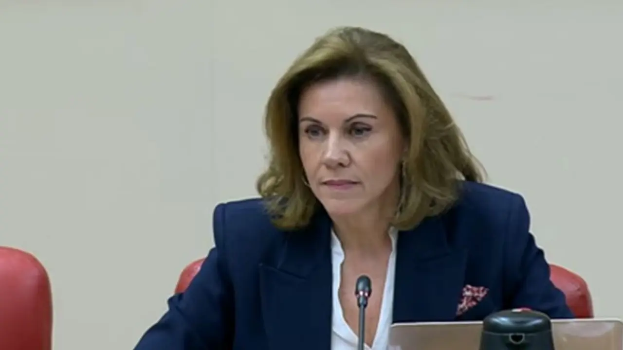 Cospedal declarando en la 'Comisión Cataluña' / Imagen Congreso de los Diputados