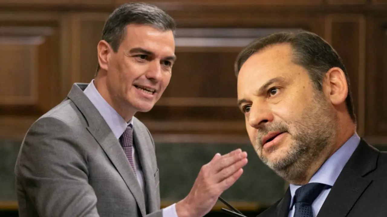 Pedro Sánchez y José Luis Ábalos / Montaje