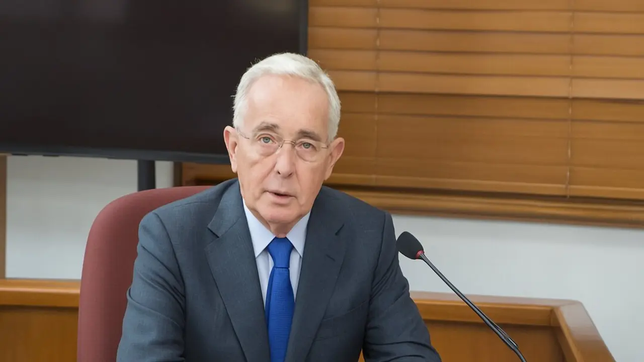 Alvaro Uribe Velez declarando como acusado