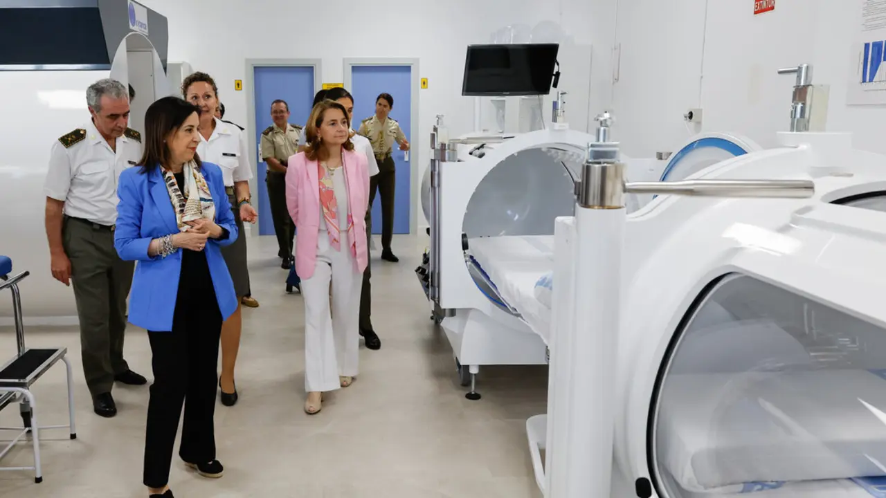 Margarita Robles ha inaugurado el complejo. Fuente: Ministerio de Defensa