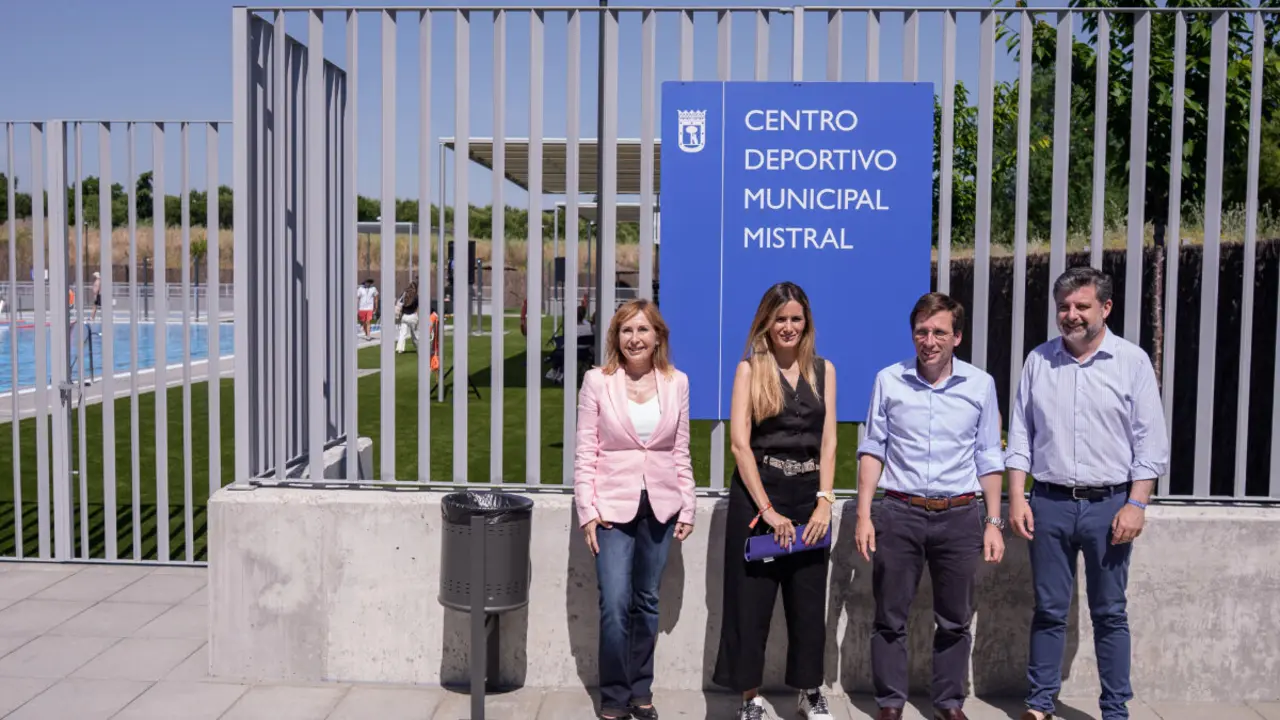 Visita a las instalaciones del Centro Deportivo Municipal Mistral. Imagen: Ayuntamiento de Madrid